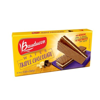 Bauducco Wafer Triple Chocolate 160G