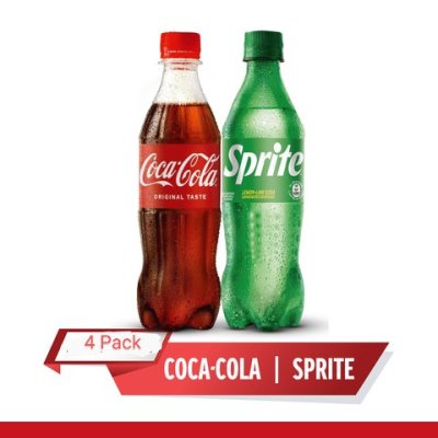 COCO COLA N SPRITE  4PK 500ML