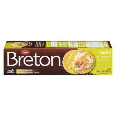 Breton Basil N Olive Oil 225G