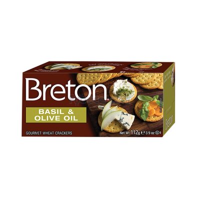 Breton Swedish Basil & Olive Oil 112G