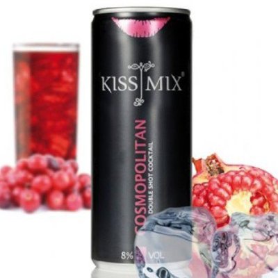 KISS MIX COSMOP DBL SHOT COCKTAIL 250ML
