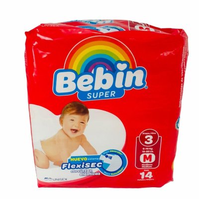 Bebin Super Diaper Chico Meduim 14X (Each)