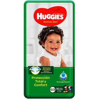 Huggies Activ Sec Sz3 Large 10X (Each)