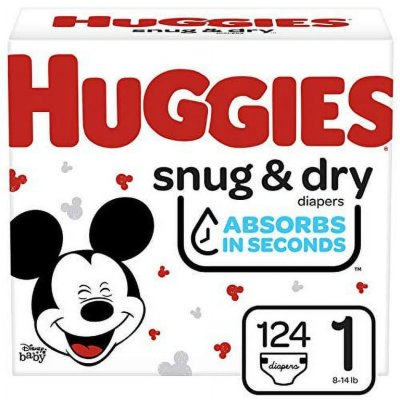 Huggies Snug Dry Sz1 Gig 124X (Each)