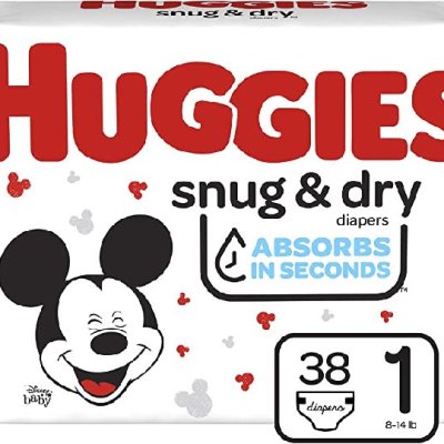 Huggies Snug Dry Sz1 Jumbo 38X (Each)