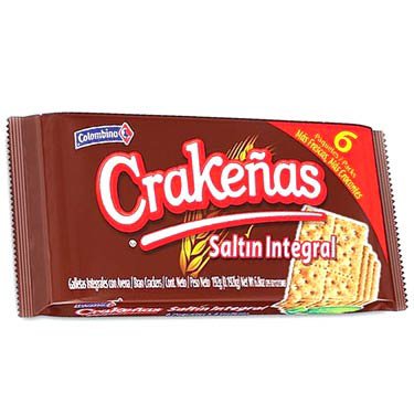 Colombina Crackenas Saltin Intgral 6X 32G