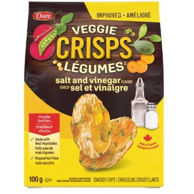 Dare Veggie Crisp Salt & Vinegar 100G