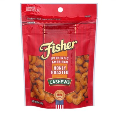 Fishers Cashews Honey Roasted 140G