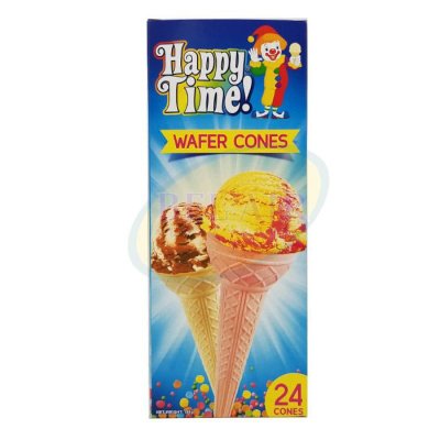 Happy Time Cones Wafer 24X (Each)
