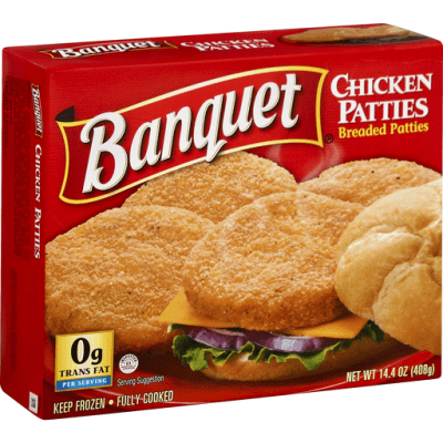 BANQUET CHICKEN PATTIES 425G